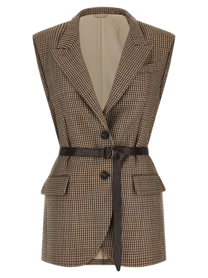brunello cucinelli belted vest Brunello Cucinelli Belted Vest