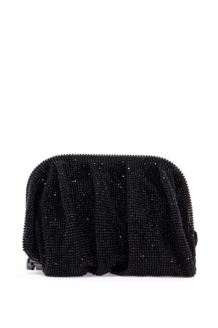 BENEDETTA BRUZZICHES Compact Bag Venus La Petite In Black Rhinestones