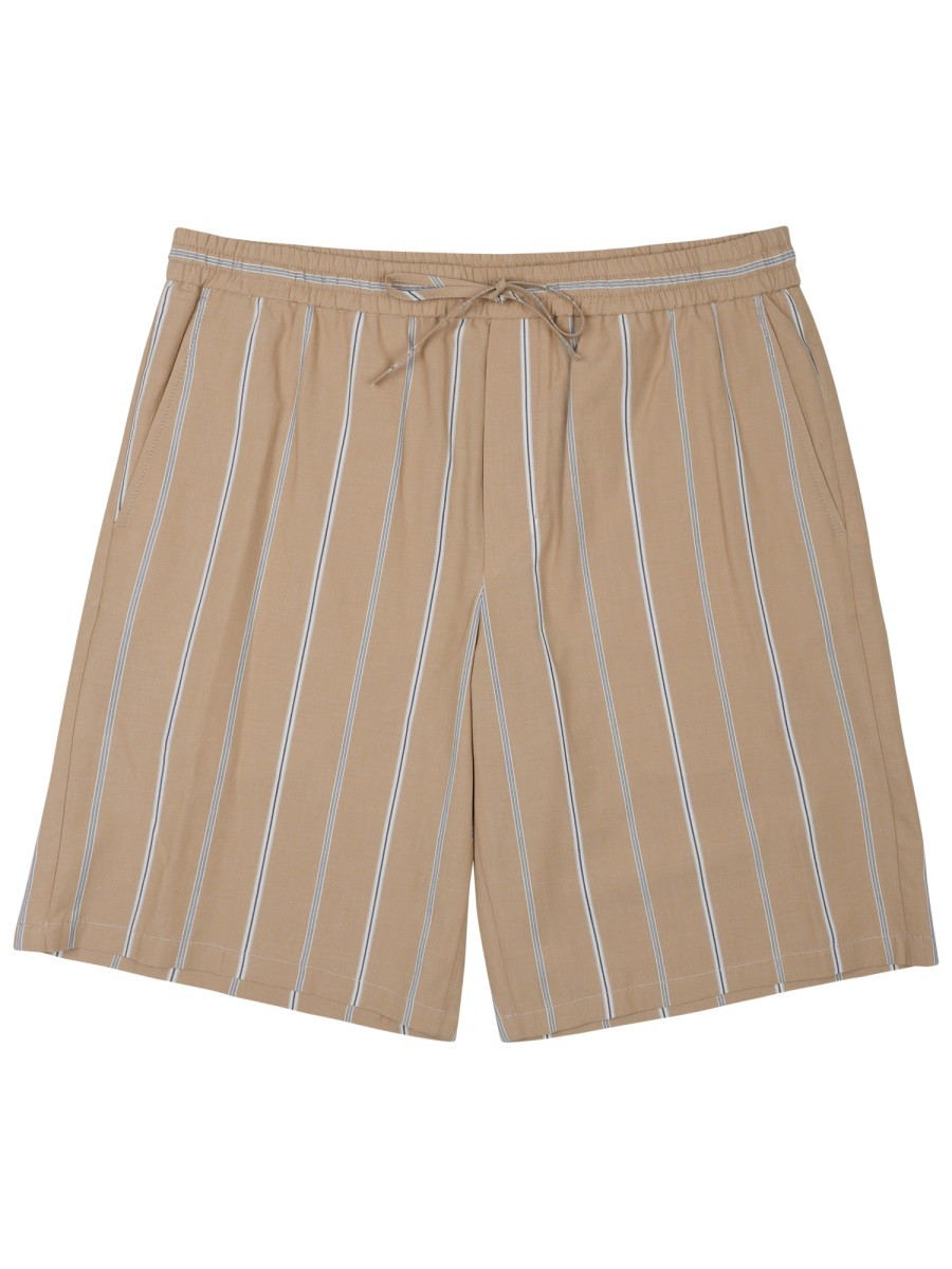 PAOLO PECORA MILANO BERMUDA CON CINTURA ELASTICA IN COTONE