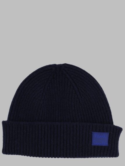 PAUL SMITH Berretto A Coste Con Patch Logo