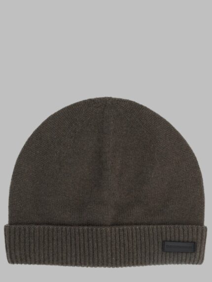Emporio Armani Berretto Con Bordo A Coste