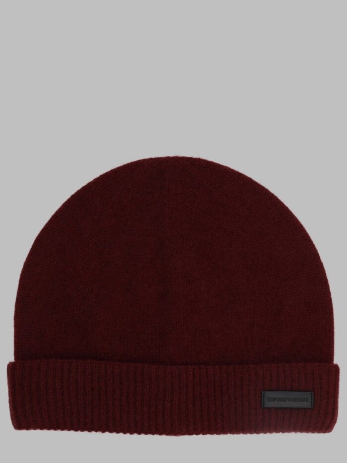 Emporio Armani Berretto Con Bordo A Coste