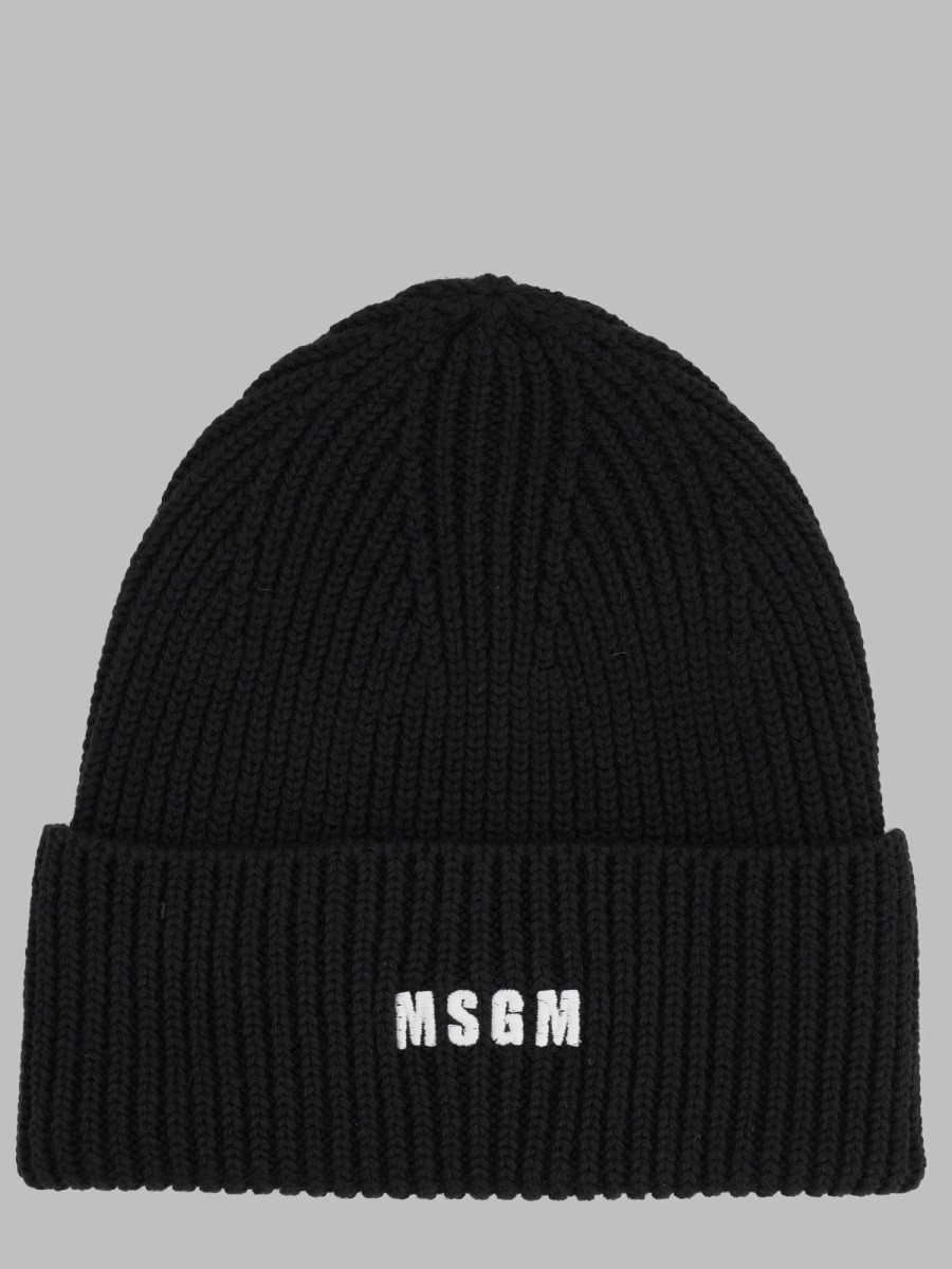 Msgm Berretto Con Logo