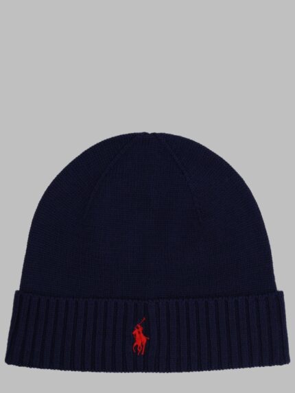 Polo Ralph Lauren Berretto In Lana Con Logo