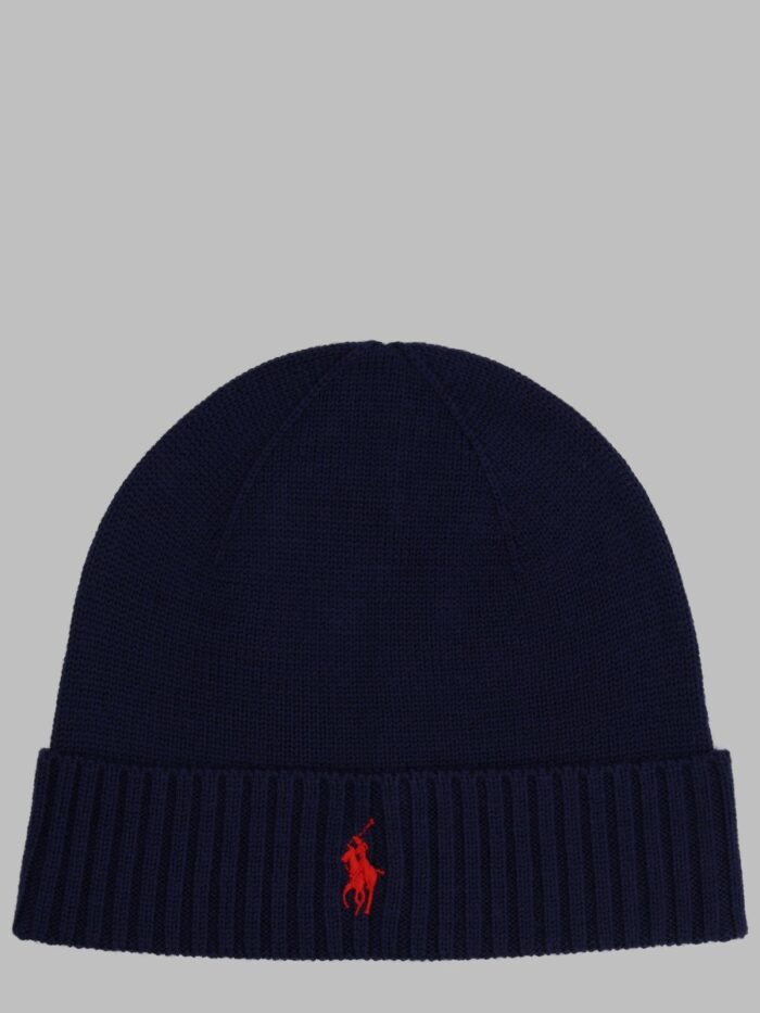 Polo Ralph Lauren Berretto In Lana Con Logo
