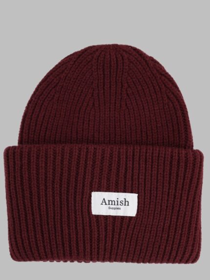 AMISH Berretto In Maglia A Coste