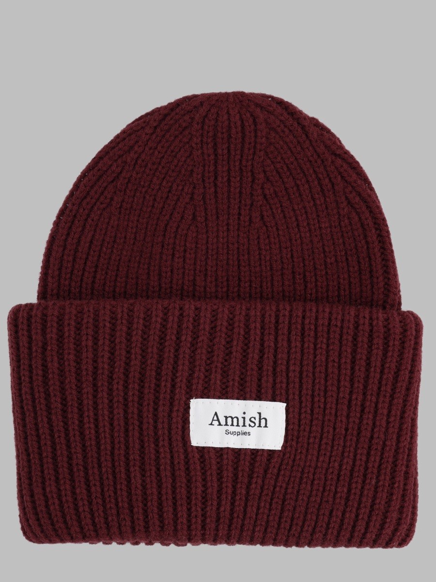 AMISH Berretto In Maglia A Coste