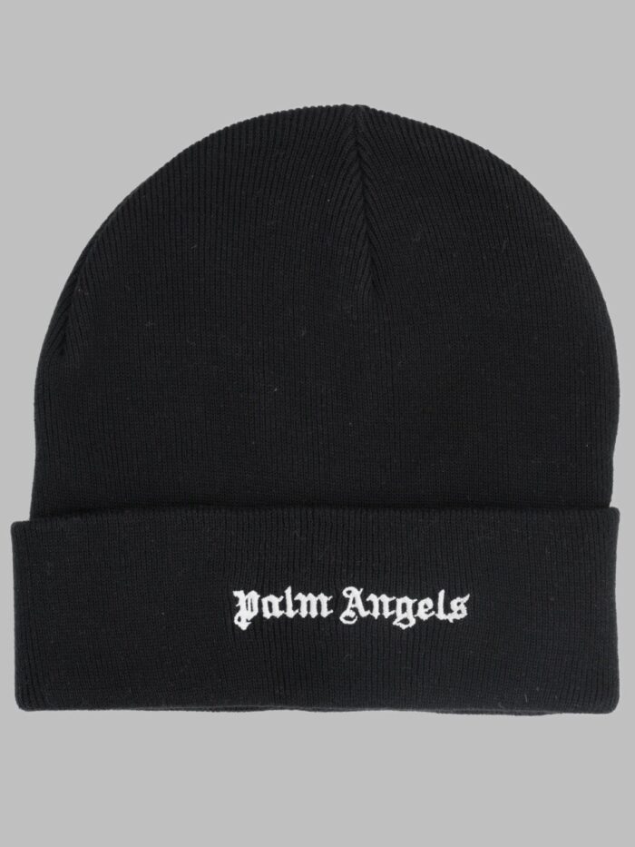 palm angels berretto in misto cotone con logo Palm Angels BERRETTO IN MISTO COTONE CON LOGO