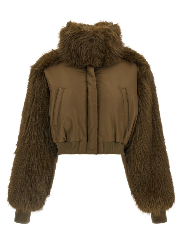 fabiana filippi bi material short jacket Fabiana Filippi Bi-material Short Jacket