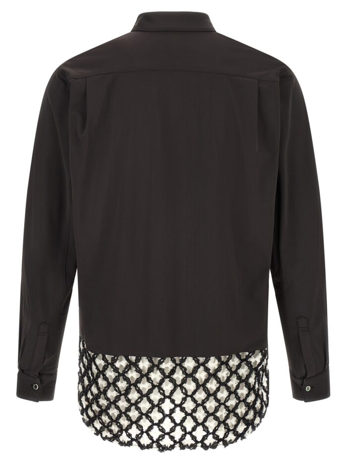 COMME DES GARÇONS HOMME PLUS Bicolor Mesh Insert Shirt