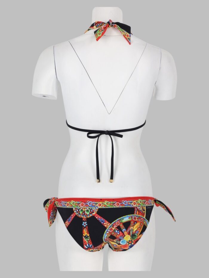 Dolce & Gabbana Bikini A Triangolo Con Stampa
