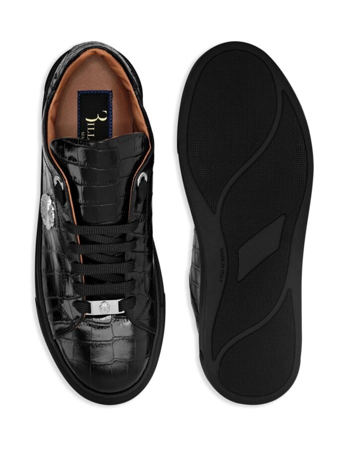 BILLIONAIRE Logo-patch Leather Sneakers