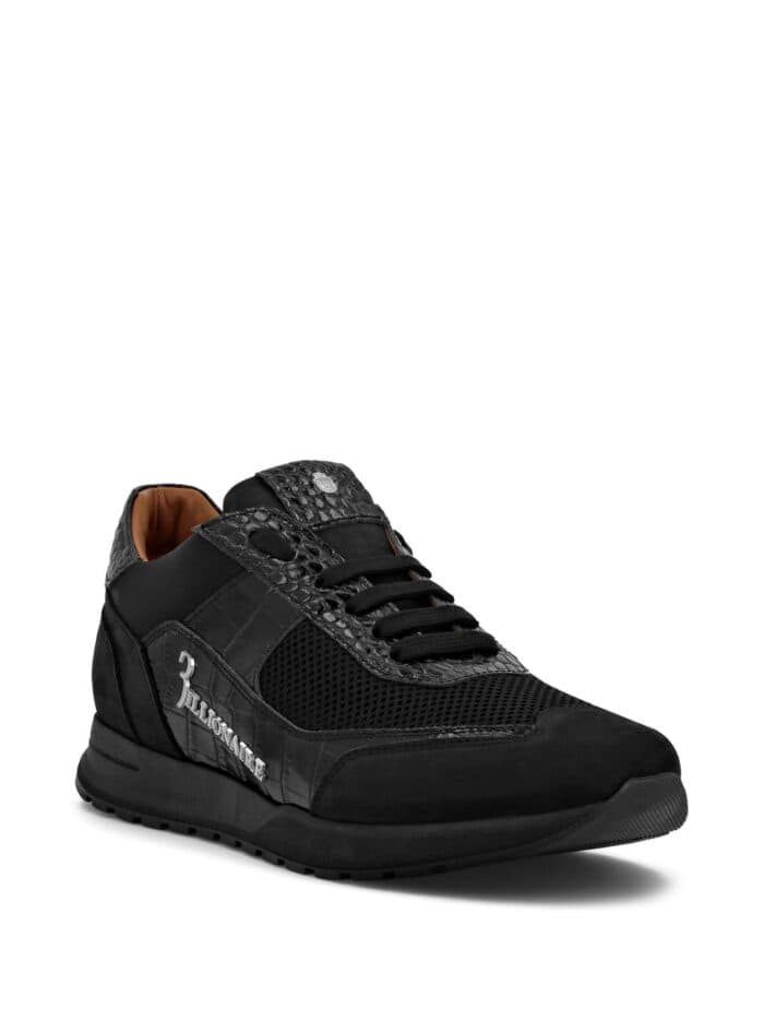 BILLIONAIRE Panelled Leather Sneakers