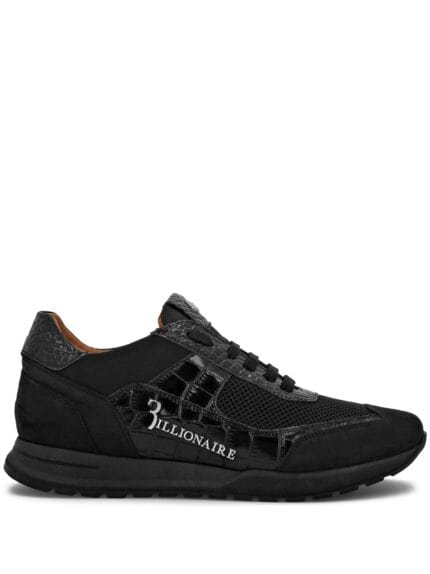 BILLIONAIRE Panelled Leather Sneakers