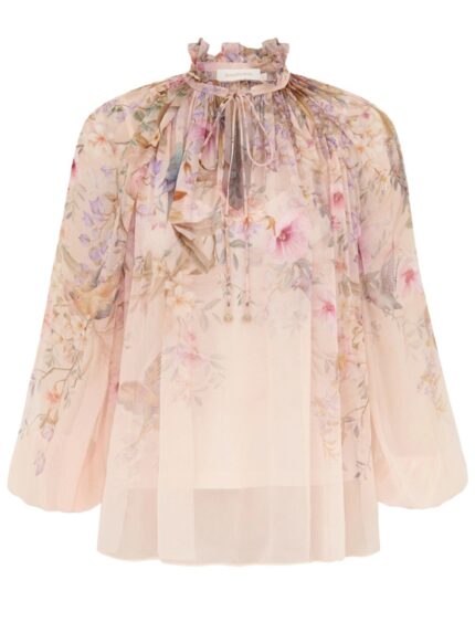Zimmermann "billow Rebellion" Blouse