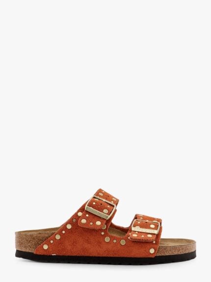 Birkenstock Arizona Rivet Border Leather Sandals With Applied Metal Rivets