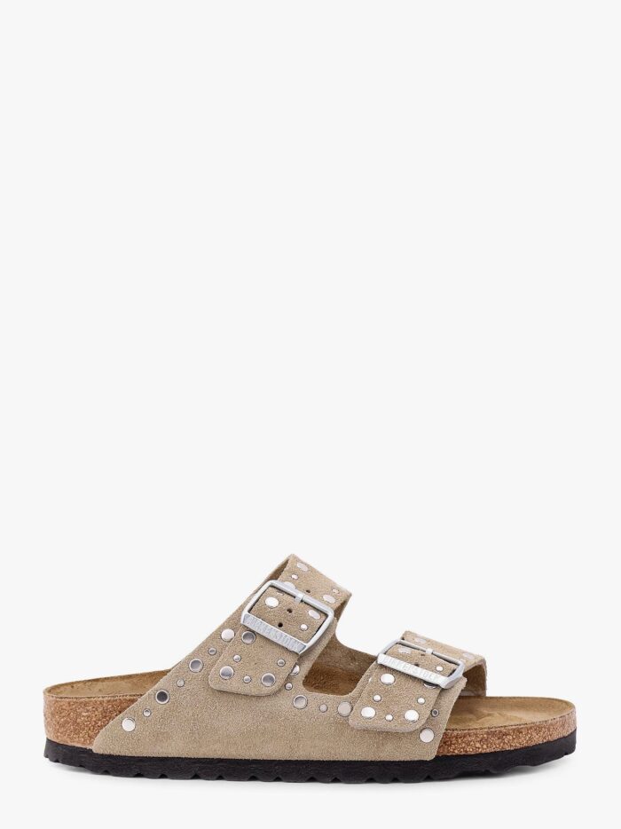 Birkenstock Arizona Rivet Border Leather Sandals With Applied Metal Rivets