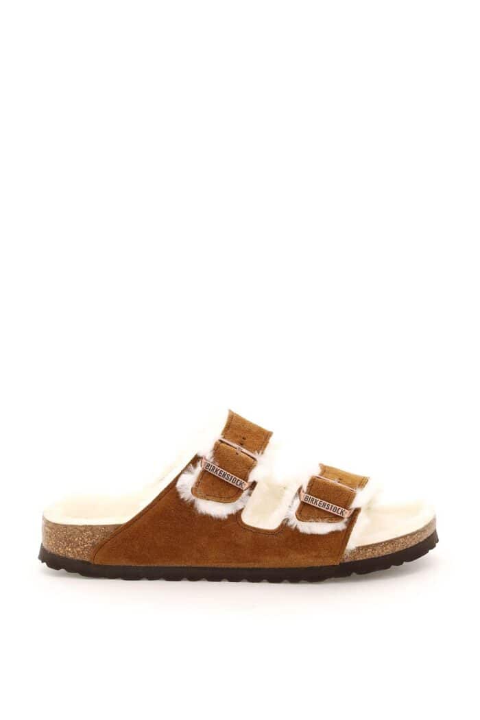 BIRKENSTOCK Arizona Shearling Mules Narrow Fit