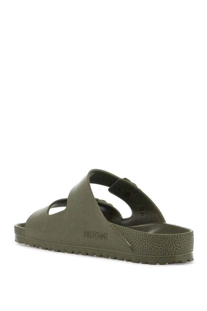 BIRKENSTOCK Khaki Synthetic Arizona Eva Slippers With Two Straps