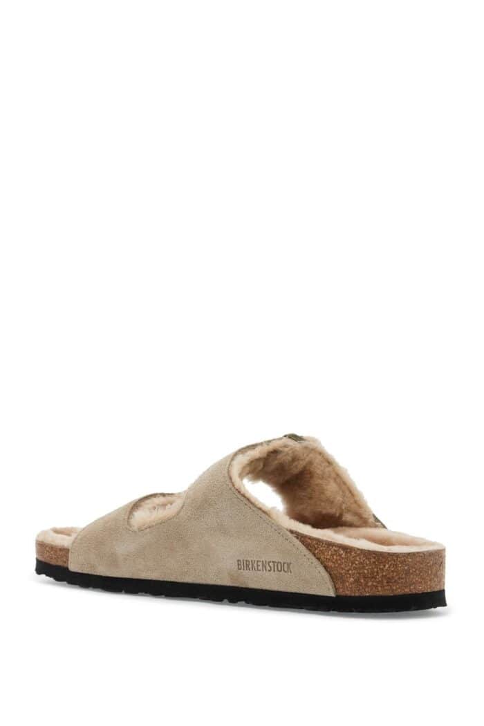 BIRKENSTOCK Narrow Fit Arizona Shearling Slides