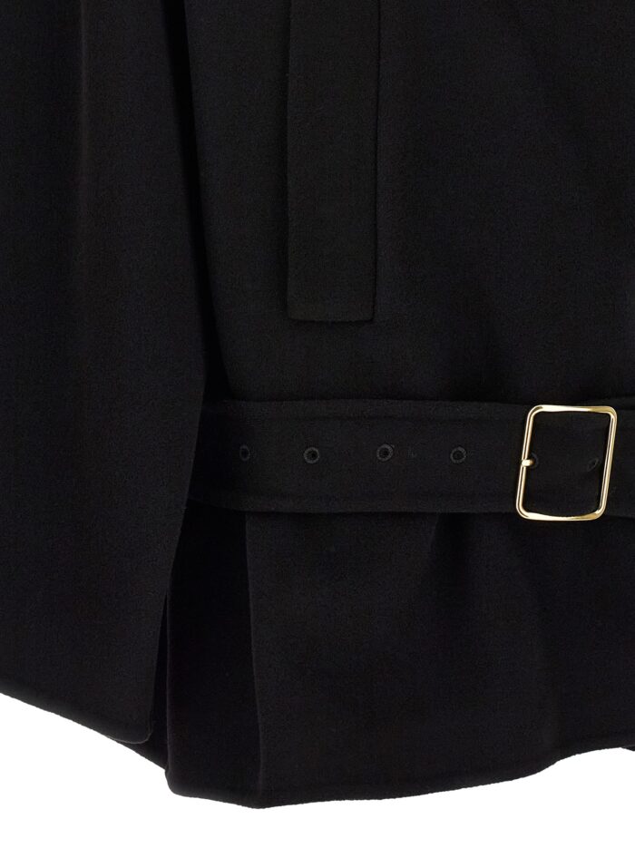 DARKPARK Black 'Alba Midi' Coat