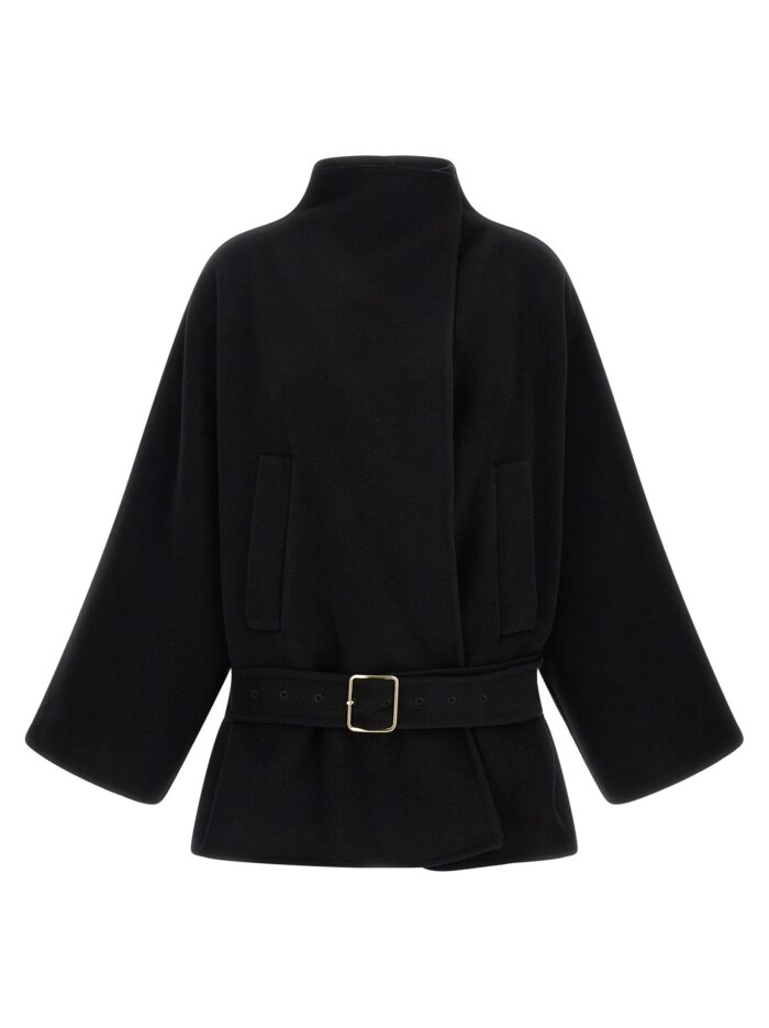 DARKPARK Black 'Alba Midi' Coat