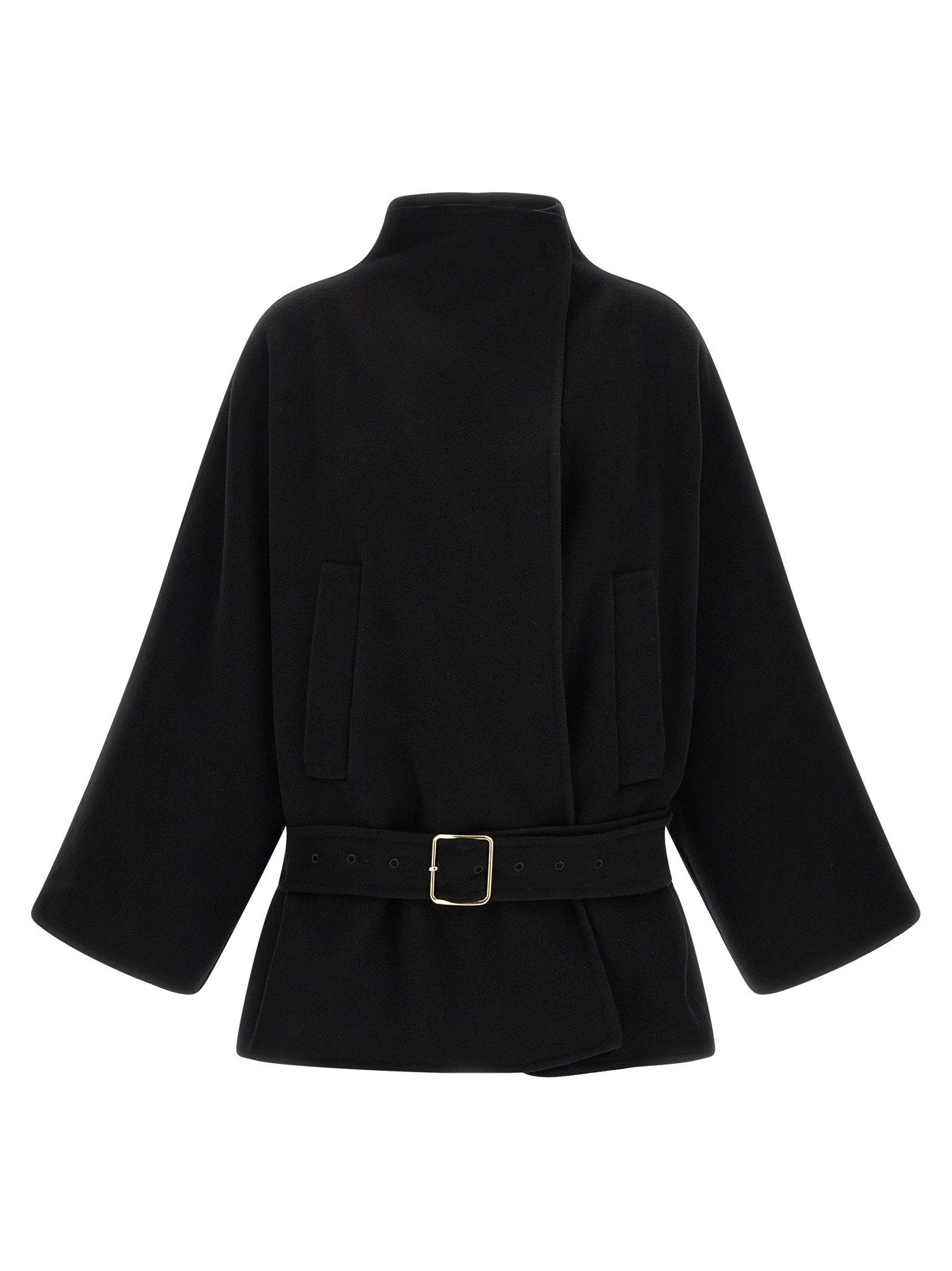 DARKPARK Black 'Alba Midi' Coat