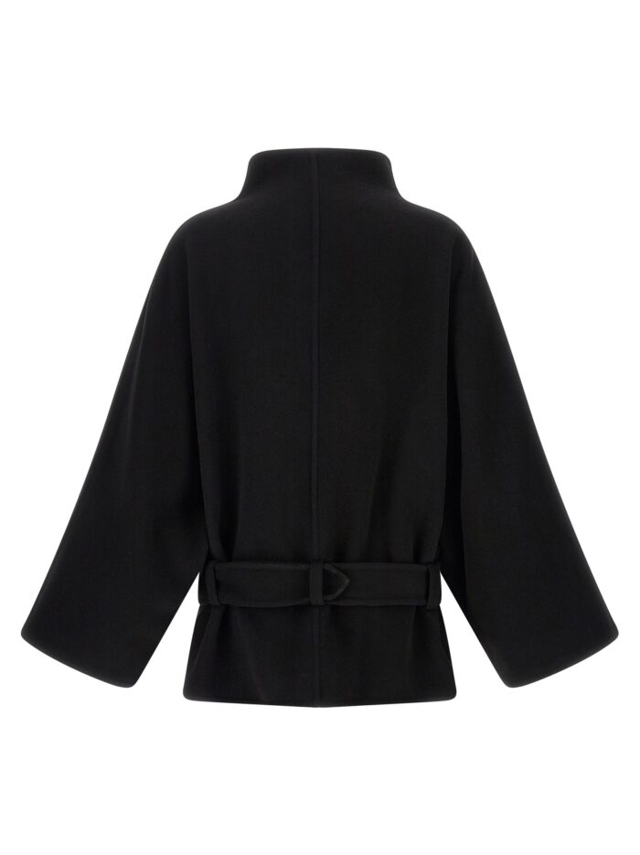 DARKPARK Black 'Alba Midi' Coat