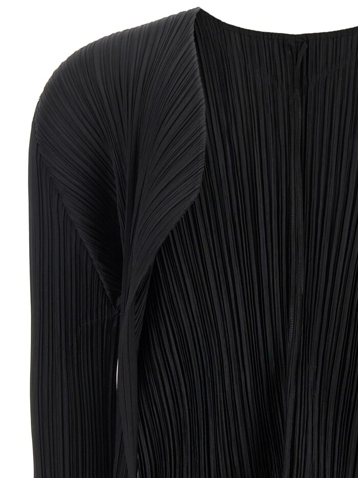 PLEATS PLEASE ISSEY MIYAKE Black 'Basics' Cardigan