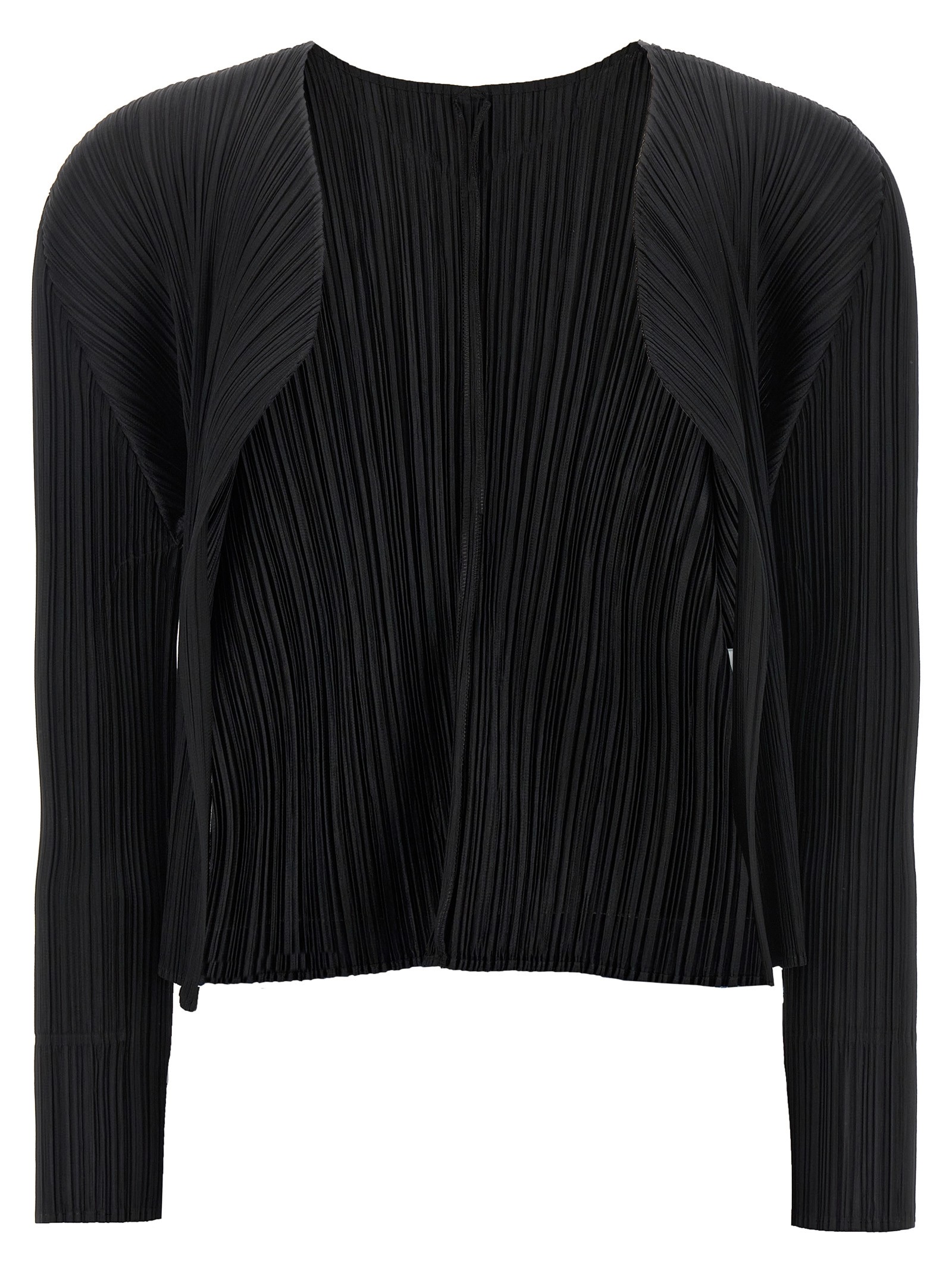 PLEATS PLEASE ISSEY MIYAKE Black 'Basics' Cardigan