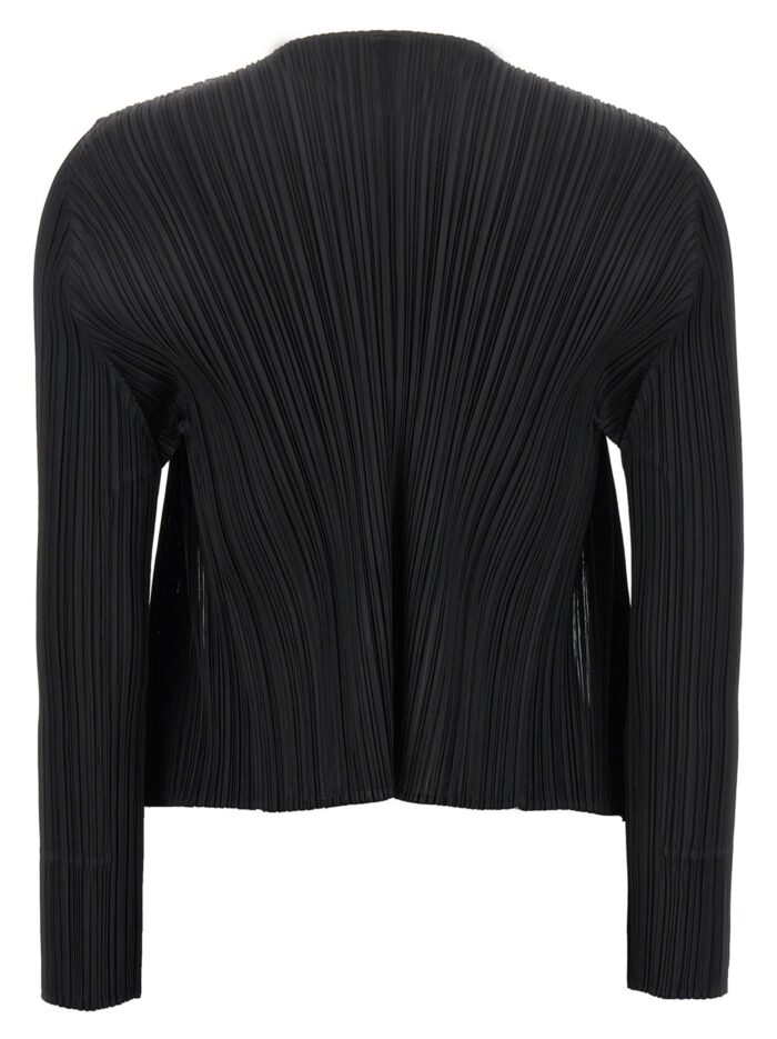 PLEATS PLEASE ISSEY MIYAKE Black 'Basics' Cardigan