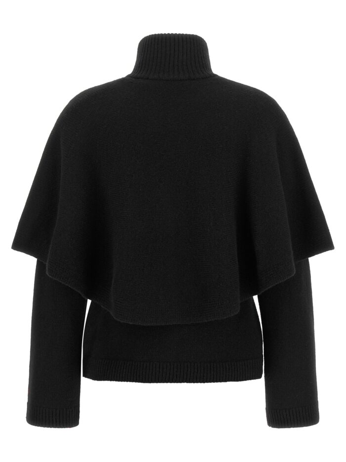 VINCE Black Cape Cardigan