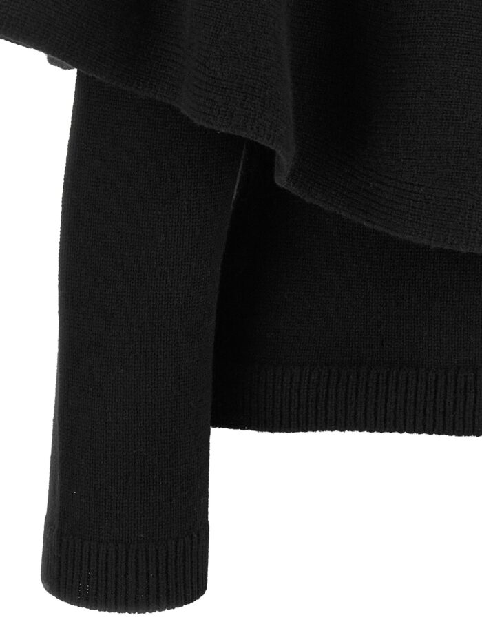 VINCE Black Cape Cardigan