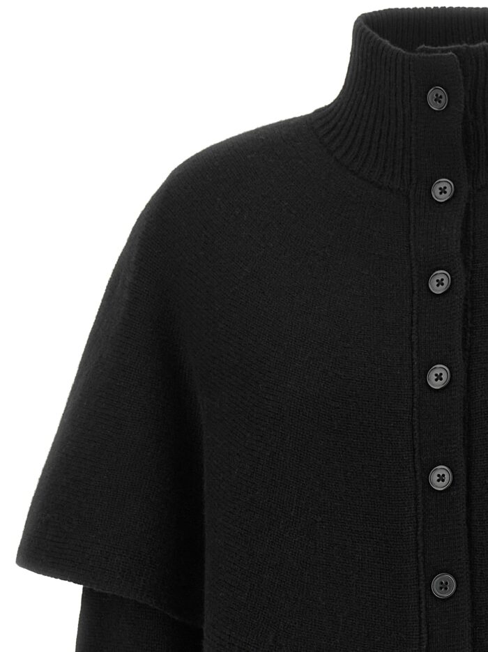 VINCE Black Cape Cardigan