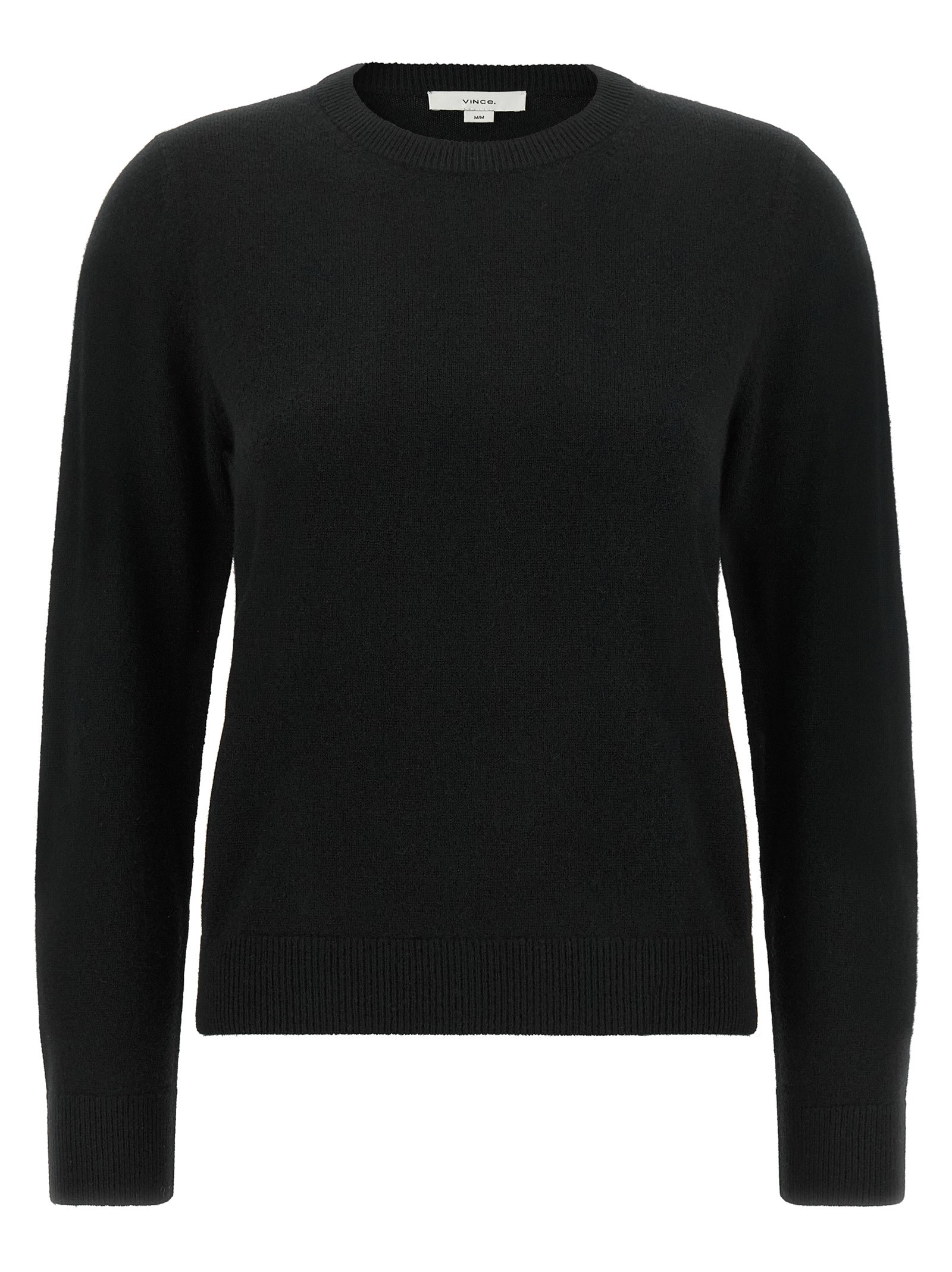VINCE Black Cashmere Crew Neck Sweater