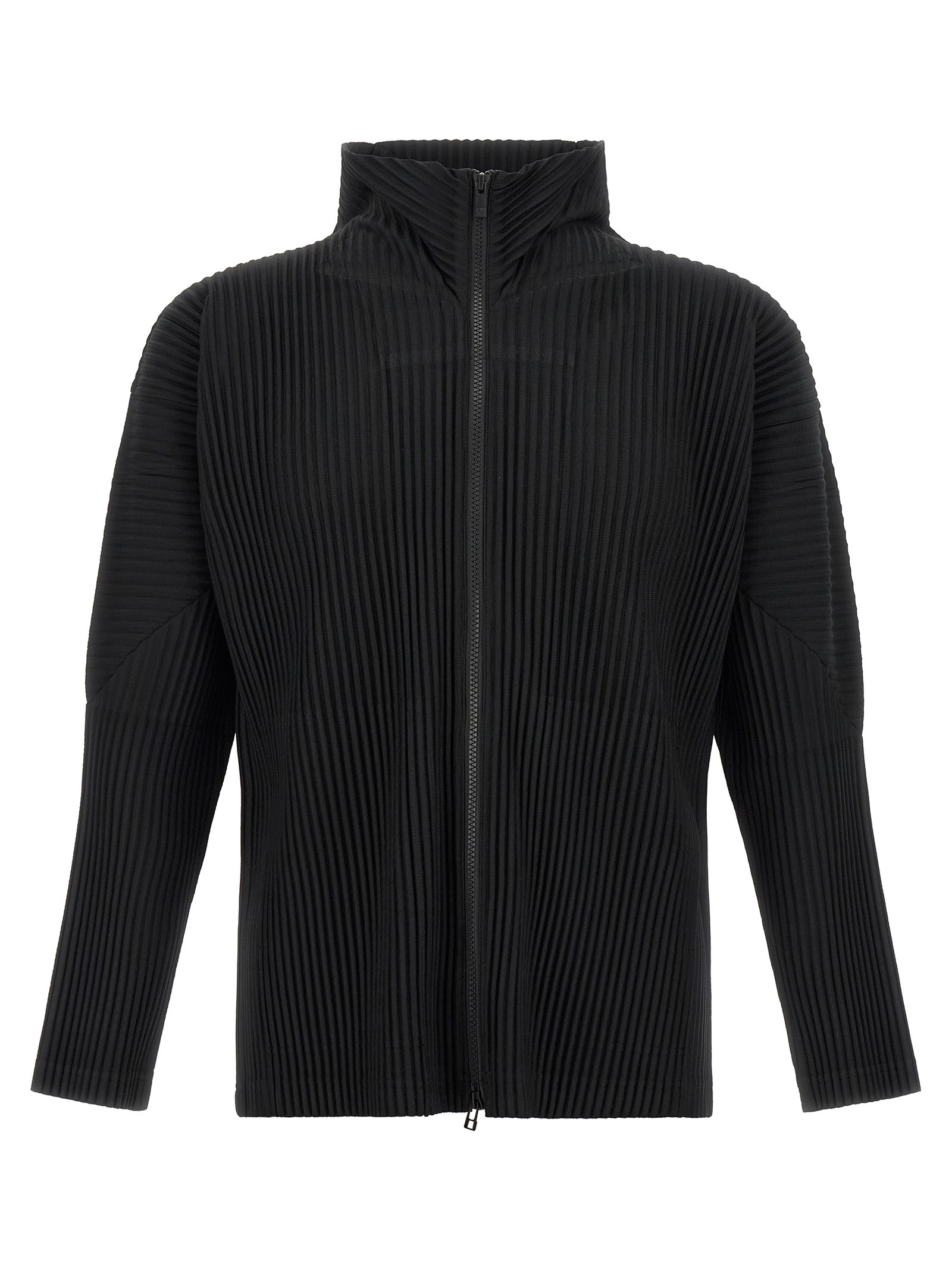 HOMME PLISSE' ISSEY MIYAKE Black 'Color Pleats 2' Cardigan