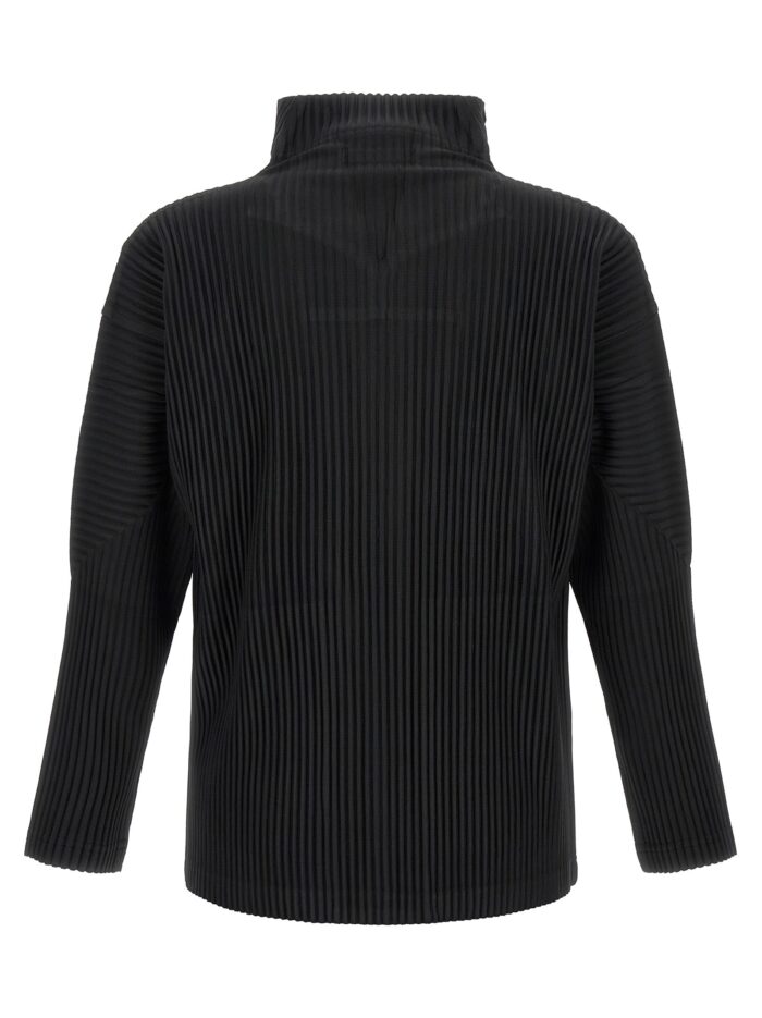 HOMME PLISSE' ISSEY MIYAKE Black 'Color Pleats 2' Cardigan