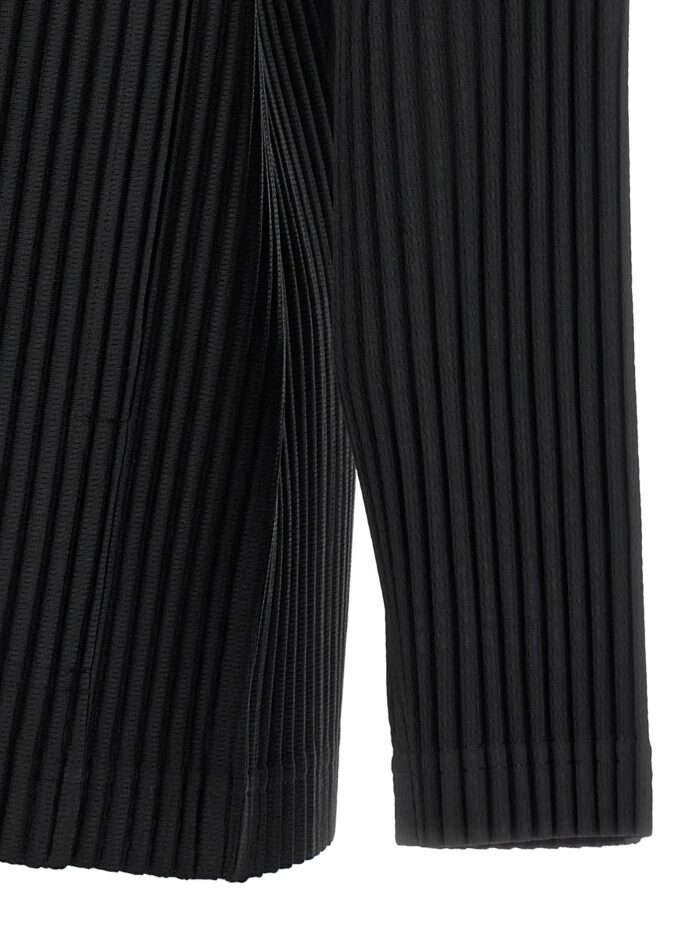 HOMME PLISSE' ISSEY MIYAKE Black 'Color Pleats 2' Cardigan