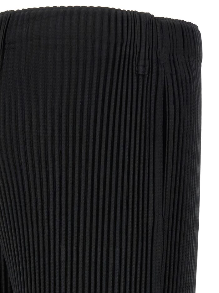 HOMME PLISSE' ISSEY MIYAKE Black 'Color Pleats 2' Pants