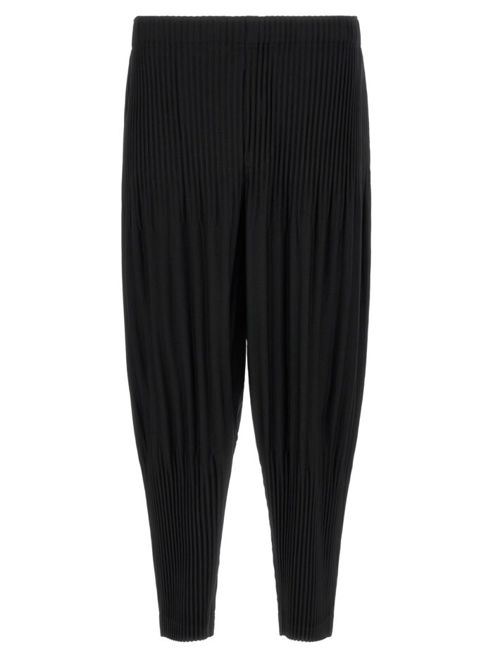 homme plisse' issey miyake black 'color pleats 2' pants HOMME PLISSE' ISSEY MIYAKE Black 'Color Pleats 2' Pants