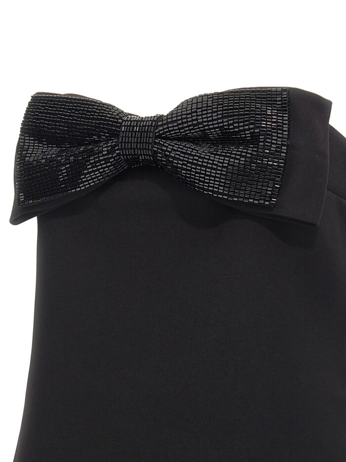 SELF PORTRAIT 'Black Crepe Bandeau' Top