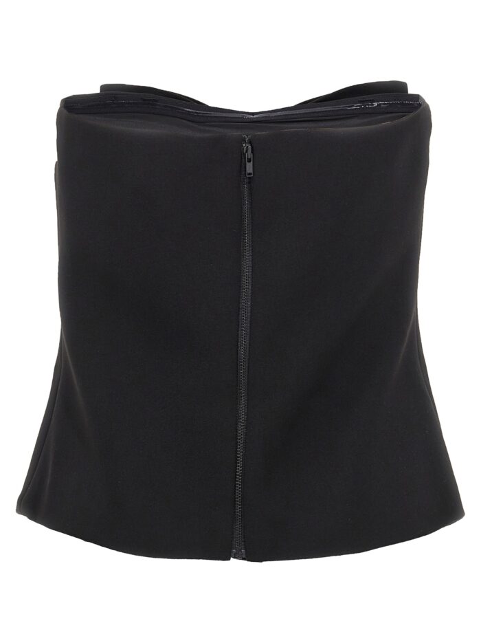 SELF PORTRAIT 'Black Crepe Bandeau' Top