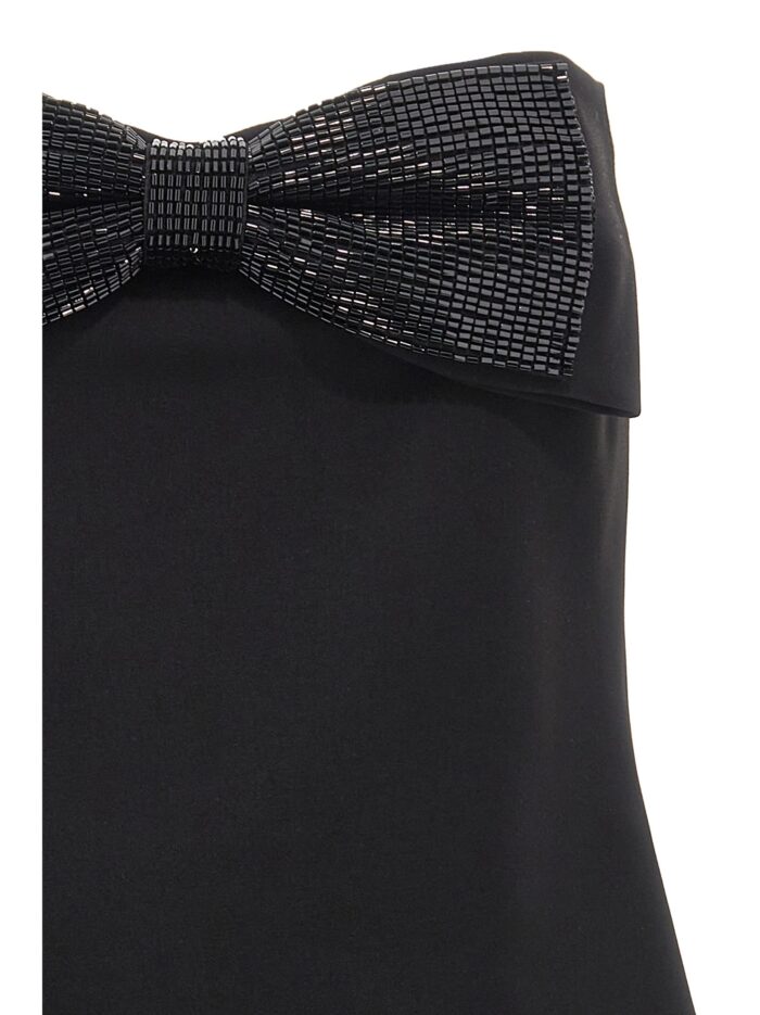 SELF PORTRAIT 'Black Crepe Bandeau' Top