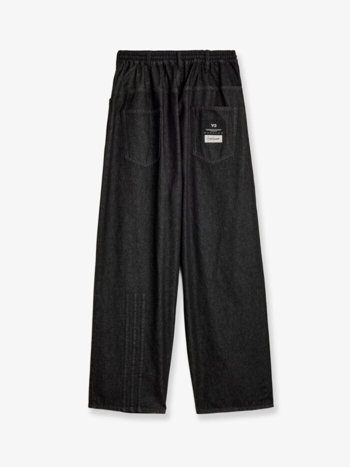 ADIDAS Y-3 Black Denim Trousers