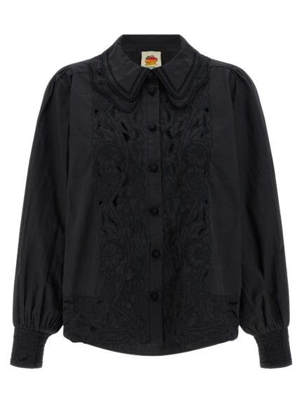 FARM RIO 'Black Embroidered' Shirt