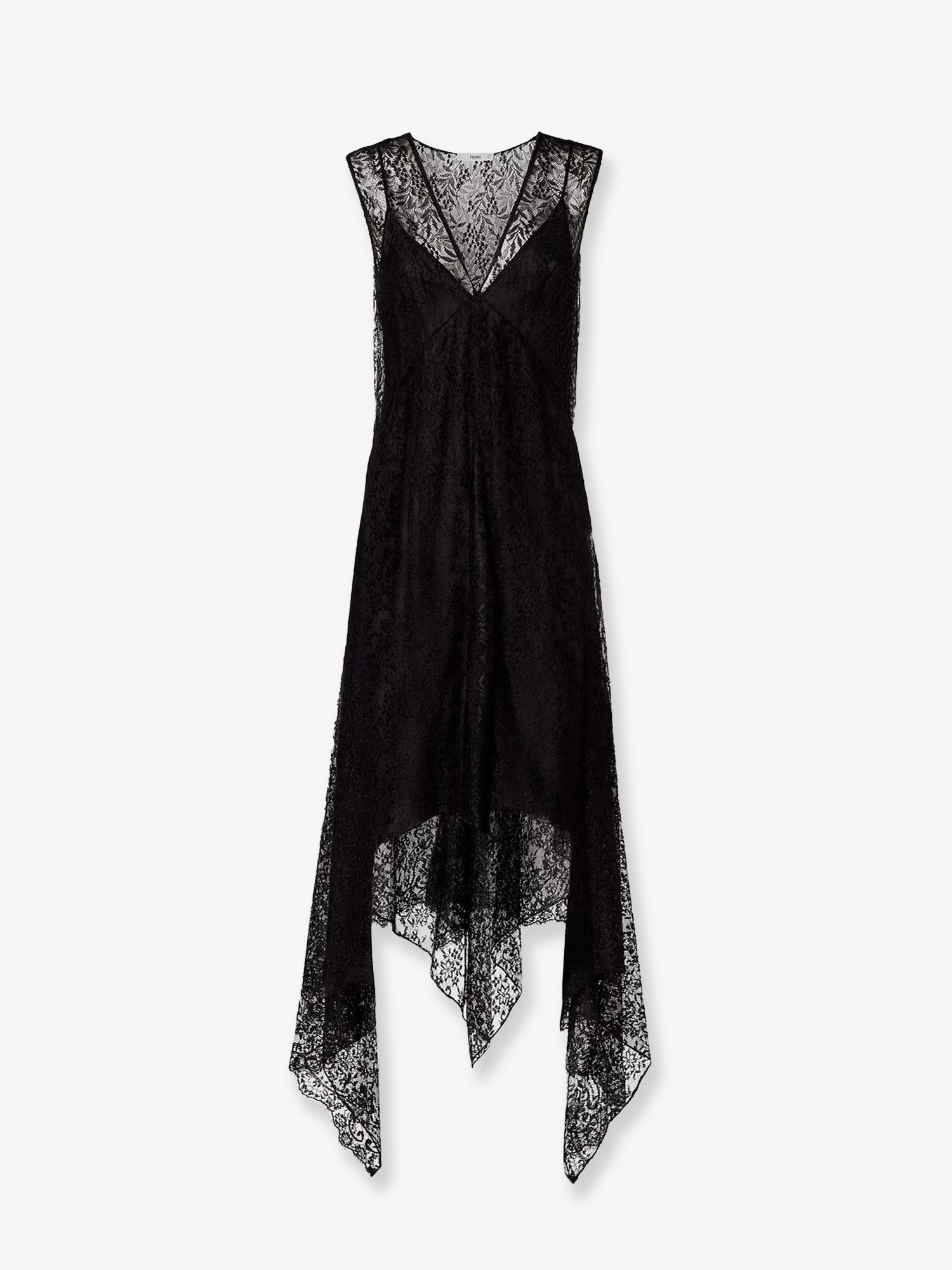 Fendi Black "Flowers And Berries" Lace Dress