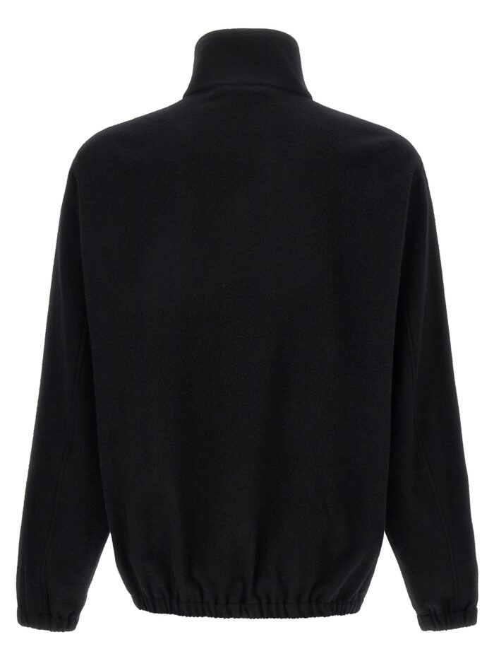 SSSTEIN Black Half-zip Fleece Sweater