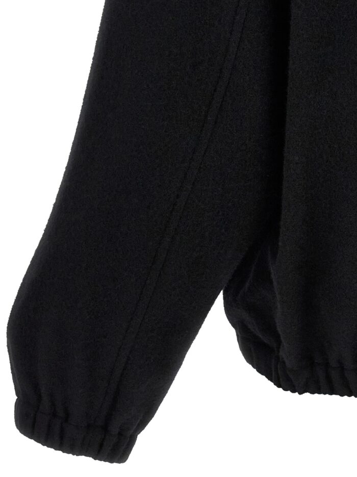 SSSTEIN Black Half-zip Fleece Sweater