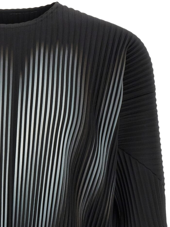 HOMME PLISSE' ISSEY MIYAKE Black 'In The Shadow' T-shirt