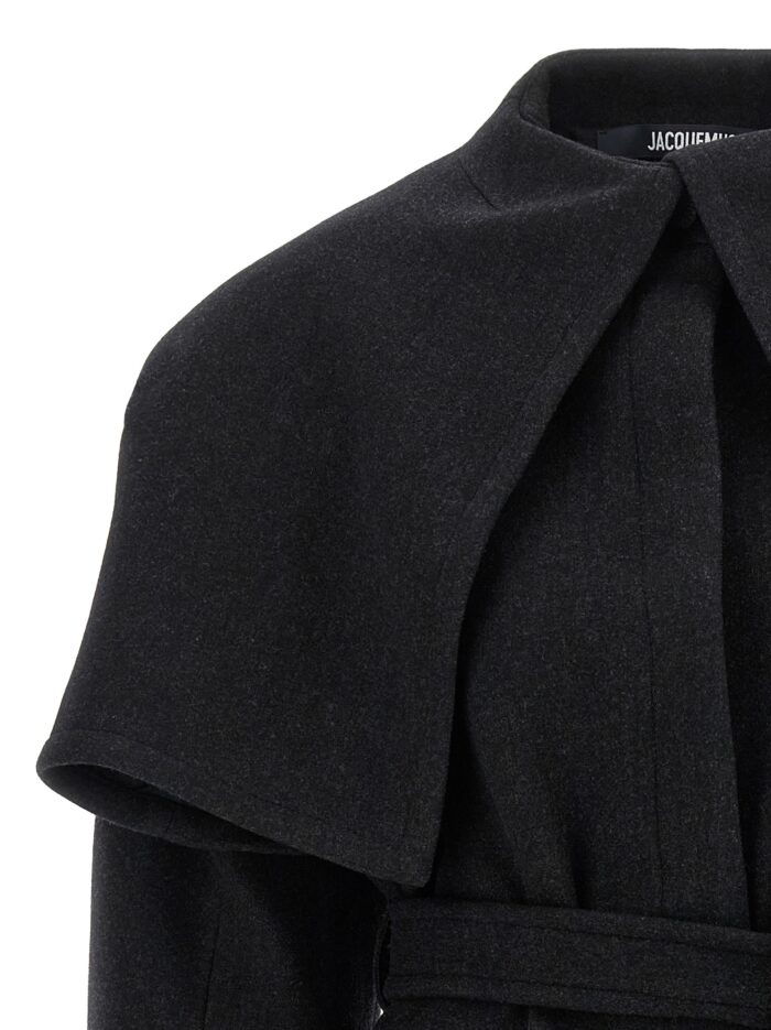 JACQUEMUS Black 'Le Caban Boléro' Coat